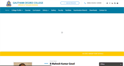 Desktop Screenshot of gauthamidegreecollege.com